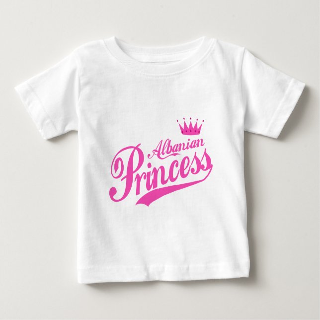 Camiseta Para Bebê Princesa albanesa (Frente)