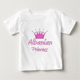 Camiseta Para Bebê Princesa albanesa