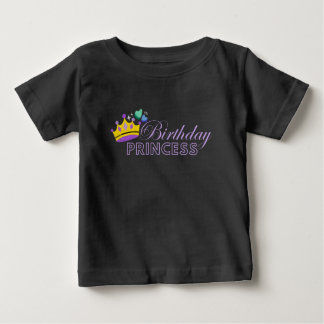 Camiseta Para Bebê Princesa Aniversário Celebração Bebê