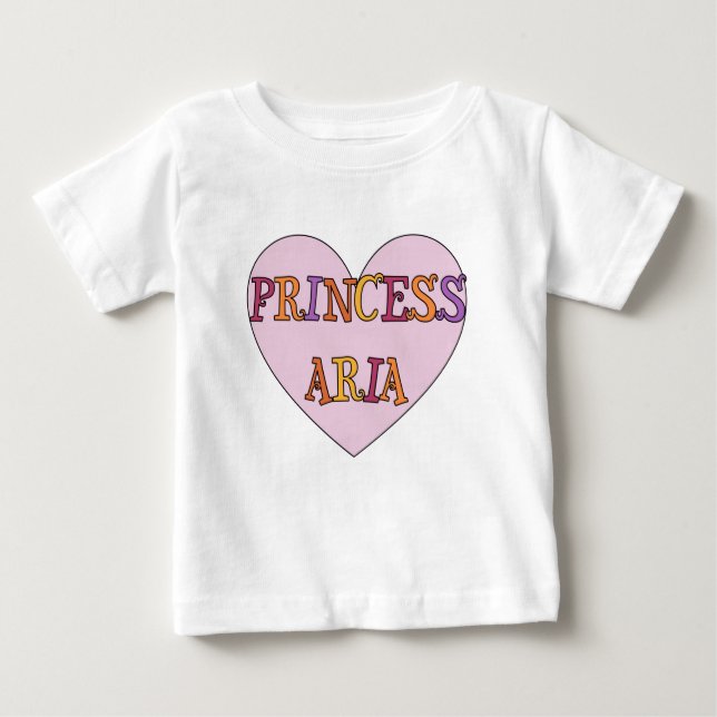 Camiseta Para Bebê Princesa Aria Toddler Shirt (Frente)