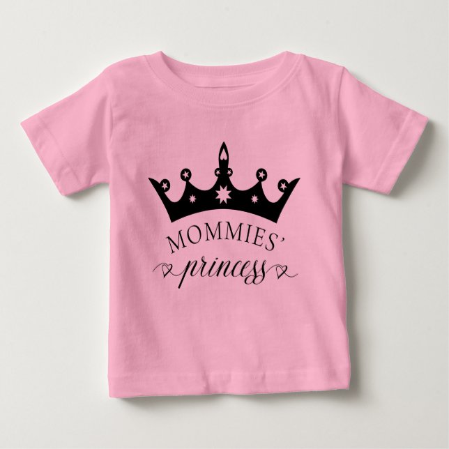 Camiseta Para Bebê Princesa Bebê Tutu Pais Lésbicos da Mamãe (Frente)