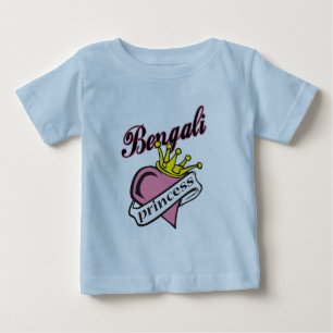 Camiseta Para Bebê Princesa Bengali
