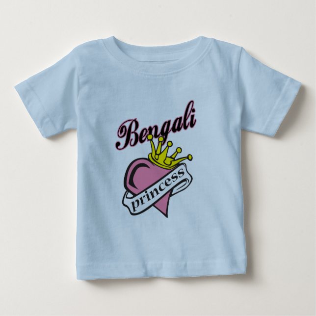Camiseta Para Bebê Princesa Bengali (Frente)