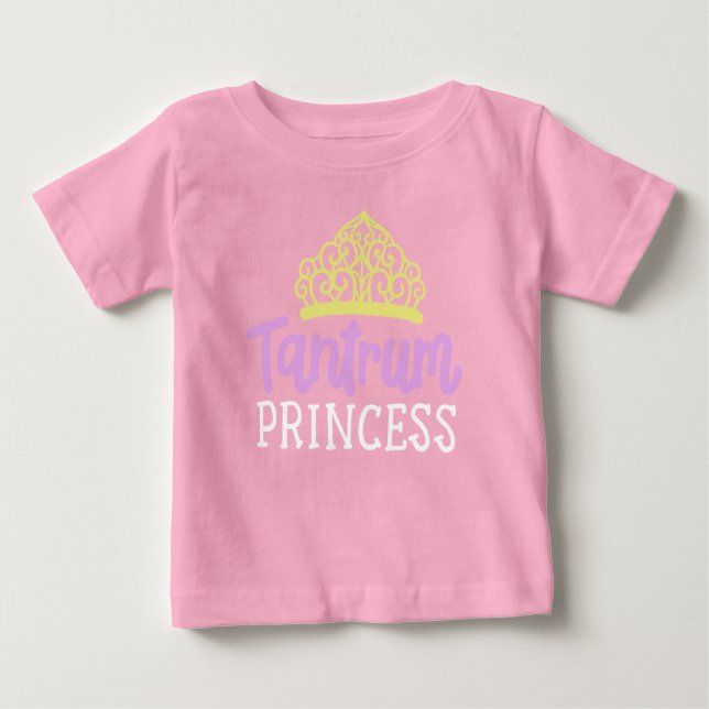 Camiseta Para Bebê Princesa Birrenta (Frente)