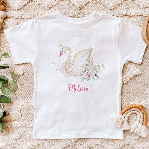 Camiseta Para Bebê Princesa Cisne