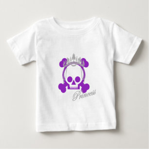 Camiseta Para Bebê Princesa Crânio