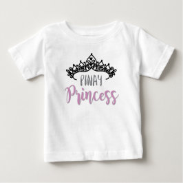 Camiseta Para Bebê Princesa de Pinay com tiara