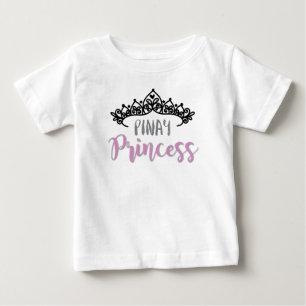 Camiseta Para Bebê Princesa de Pinay com tiara