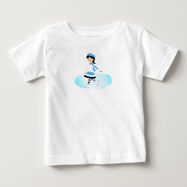 Camiseta Para Bebê Princesa do Gelo (Frente)