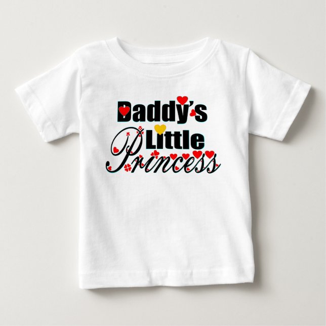 Camiseta Para Bebê ❤✔Princesa do Papai Fab Respirável com Babado (Frente)