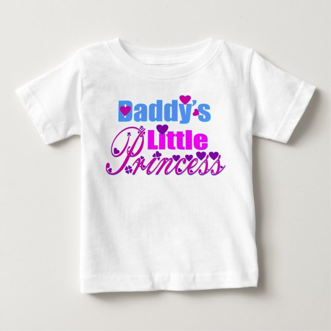 Camiseta Para Bebê ❤✔Princesa do Papai Fab Respirável com Babado (Frente)