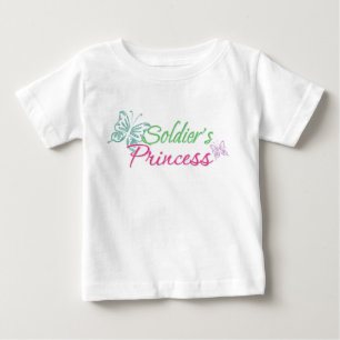 Camiseta Para Bebê Princesa do Soldado