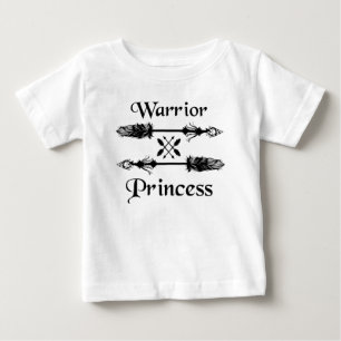 Camiseta Para Bebê princesa guerreira