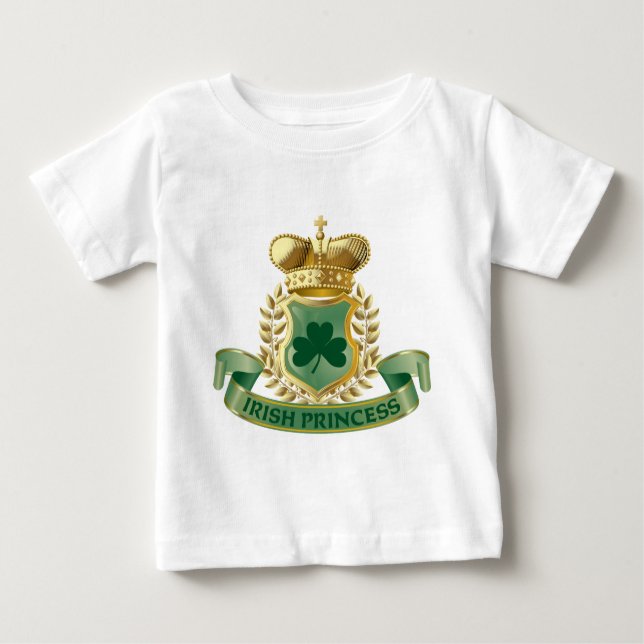 Camiseta Para Bebê Princesa irlandesa (Frente)