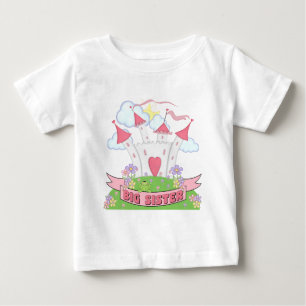 CAMISETA PARA BEBÊ PRINCESA IRMÃ MAIS VELHA