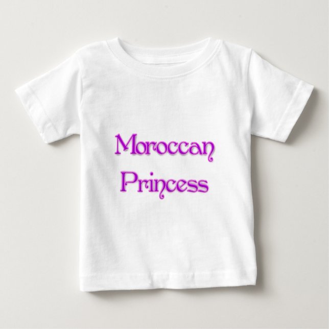Camiseta Para Bebê Princesa marroquina (Frente)