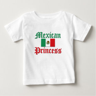 Camiseta Para Bebê Princesa mexicana
