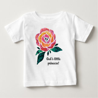 Camiseta Para Bebê Princesa Moderna de Deus, Toddler Ruffle Tee