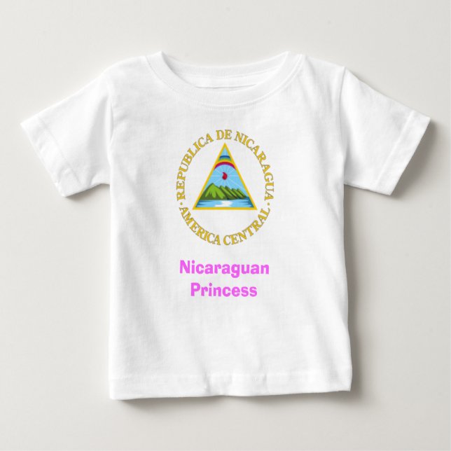 Camiseta Para Bebê Princesa nicaraguense (Frente)