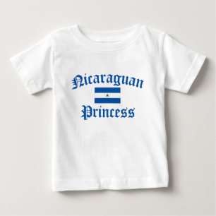 Camiseta Para Bebê Princesa nicaraguense