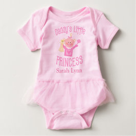Camiseta Para Bebê Princesa Pai, Princesa Bebê, Tutu Bodycase