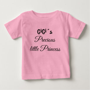 CAMISETA PARA BEBÊ PRINCESA PEQUENA DE GIGI´S, ROSA DO BEBÉ DE