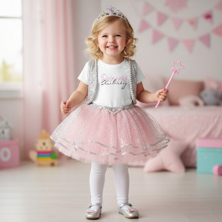 Camiseta Para Bebê "Princesa" Personalizada