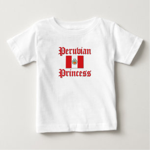 Camiseta Para Bebê Princesa Peruana