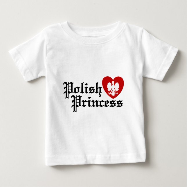 Camiseta Para Bebê Princesa Polonesa (Frente)
