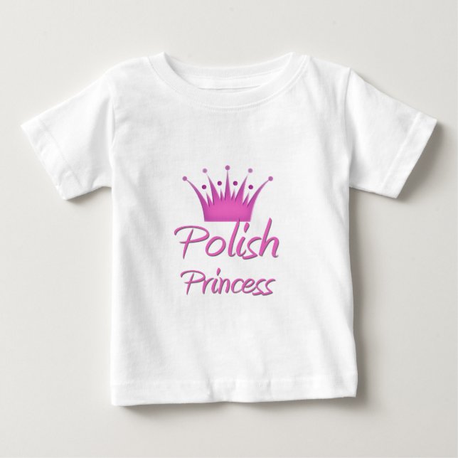 Camiseta Para Bebê Princesa Polonesa (Frente)