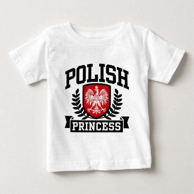 Camiseta Para Bebê Princesa Polonesa (Frente)