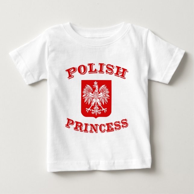 Camiseta Para Bebê Princesa Polonesa (Frente)