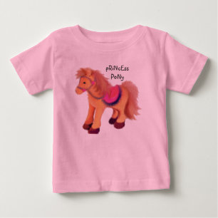 Camiseta Para Bebê Princesa Pony