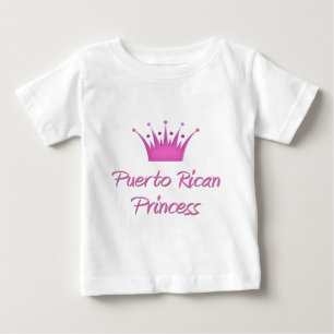 Camiseta Para Bebê Princesa porto-riquenha