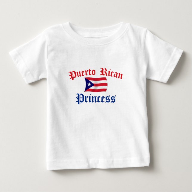 Camiseta Para Bebê Princesa porto-riquenha (Frente)