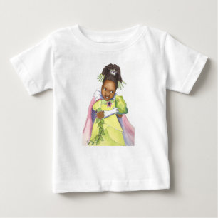 Camiseta Para Bebê Princesa preta & o tshirt da menina da criança do