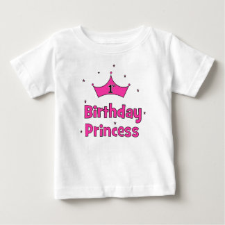 Camiseta Para Bebê Princesa primeiro aniversario