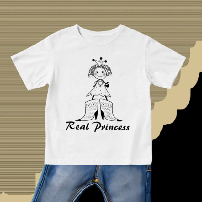 Camiseta Para Bebê Princesa real (Criador carregado)