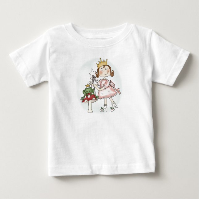 Camiseta Para Bebê Princesa sapo (Frente)