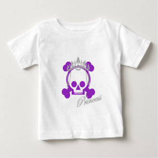 Camiseta Para Bebê Princesa Skull