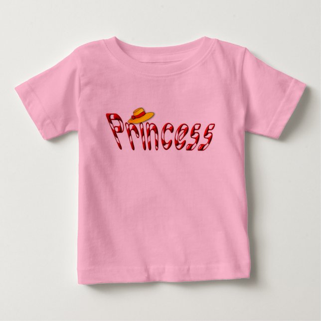 Camiseta Para Bebê Princesa T-Shirt (Frente)