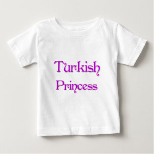 Camiseta Para Bebê Princesa turca