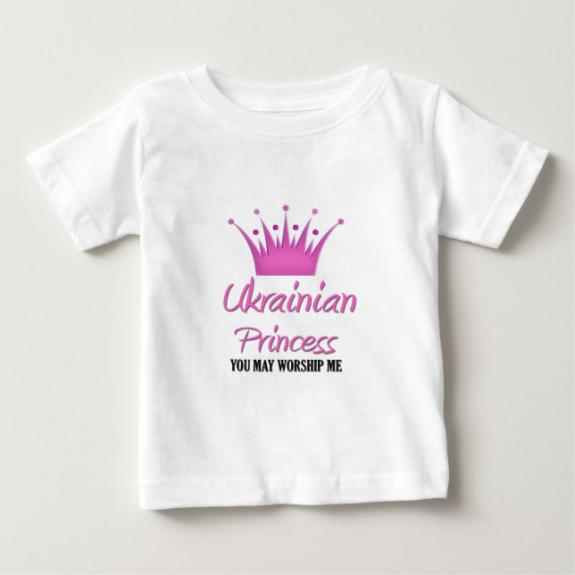 Camiseta Para Bebê Princesa Ucraniana (Frente)