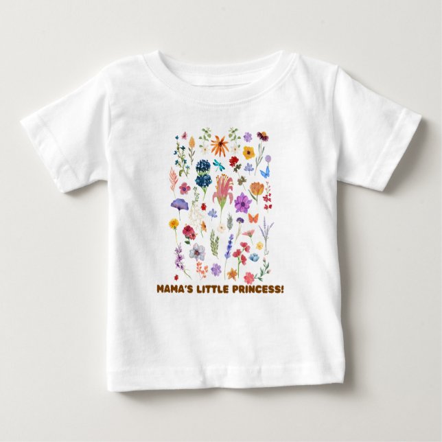 Camiseta Para Bebê Princesinha da Mamãe (Frente)