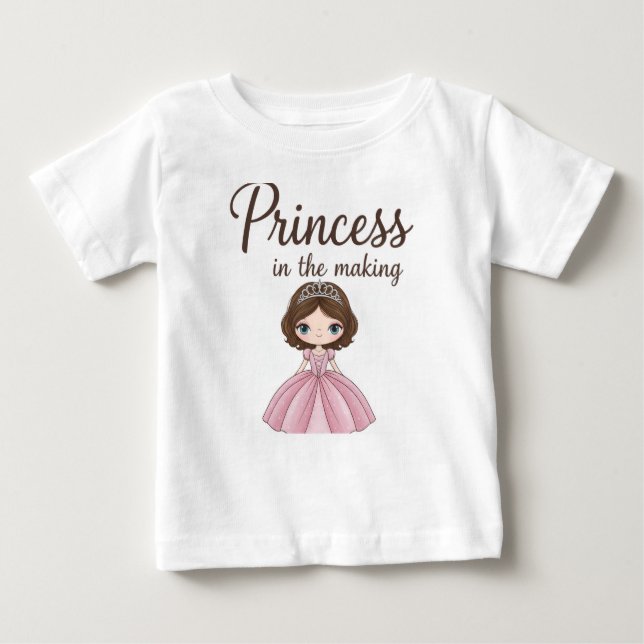 Camiseta Para Bebê Princess in the making -  (Frente)