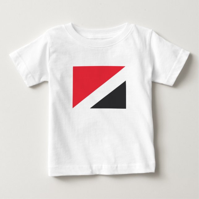 Camiseta Para Bebê Principado de Sealand Flag (Frente)