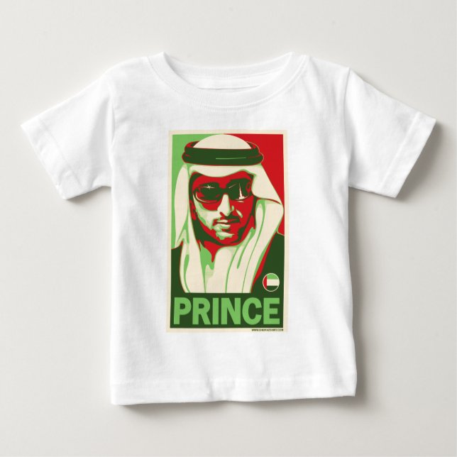 Camiseta Para Bebê Príncipe Herdeiro de Dubai (Frente)