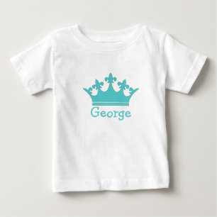 Camiseta Para Bebê Príncipe pequeno - um bebê real
