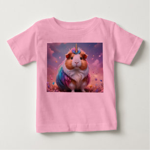 Camiseta Para Bebê Prism Pigtail: O Radiante Porco Unicórnio Guiné
