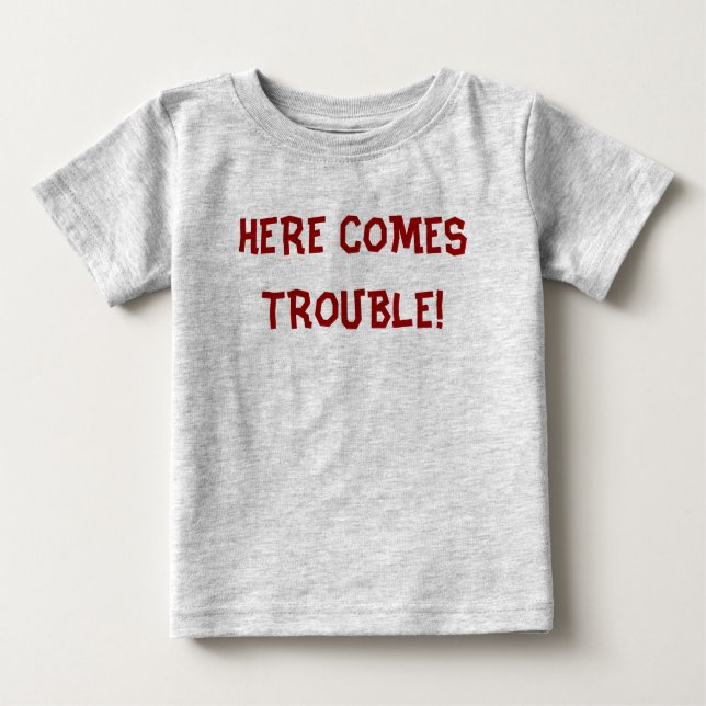 CAMISETA PARA BEBÊ PROBLEMA (Frente)